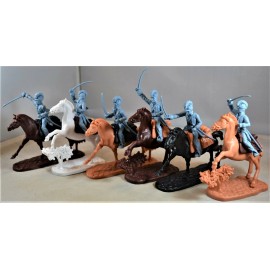 LOD Enterprises Plastic Figure Set LOD037 Amer. Revolution Cavalry Blue