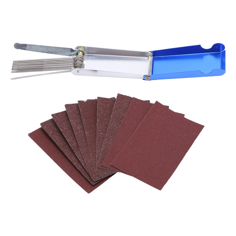 Guitar File Set Bone Nut and Saddle Sandpaper Accessory Tool