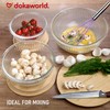 dokaworld Stackable Space-Saving Nesting Set of 3 Glass Bowls with