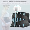 Soporte Lumbar para Hombres y Mujeres,faja Lumbar Ajustable con 7