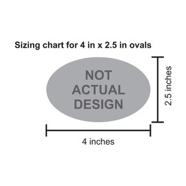 StickerTalk Oval Manhattan Kansas Flag Vinyl Sticker, 4 inches by 2.5 inches