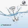 CANDYFANCY 3 Pairs 20G Titanium Stud Earrings for Women Men