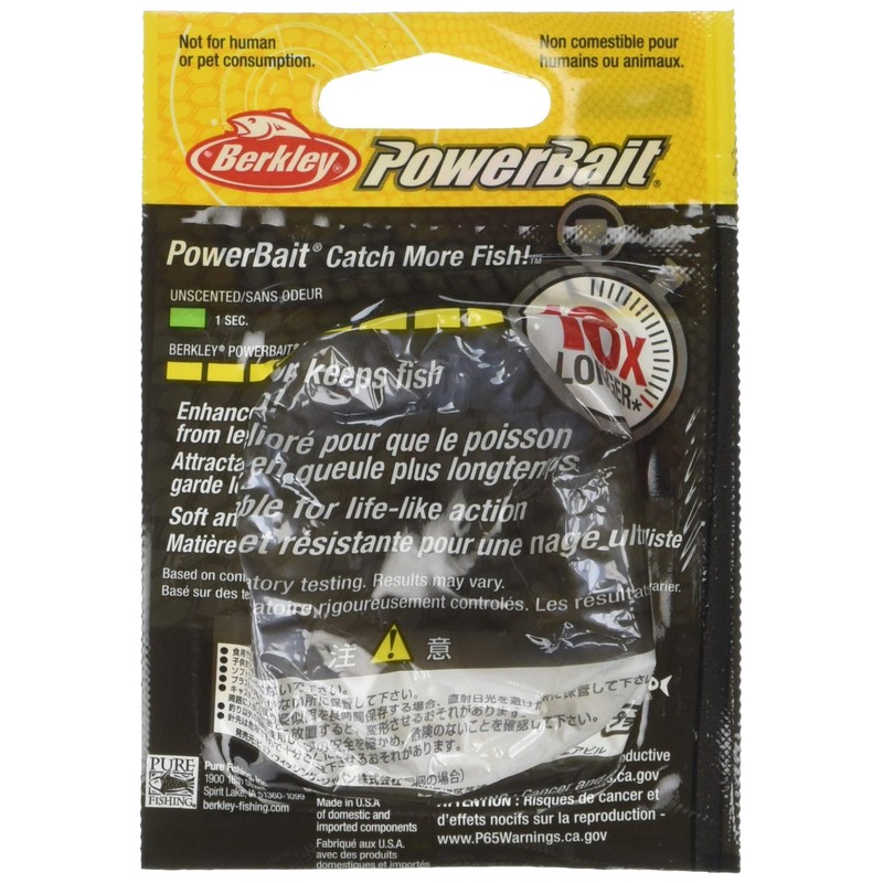 Berkley PowerBait Power Grubs White, 3" (15 Count)
