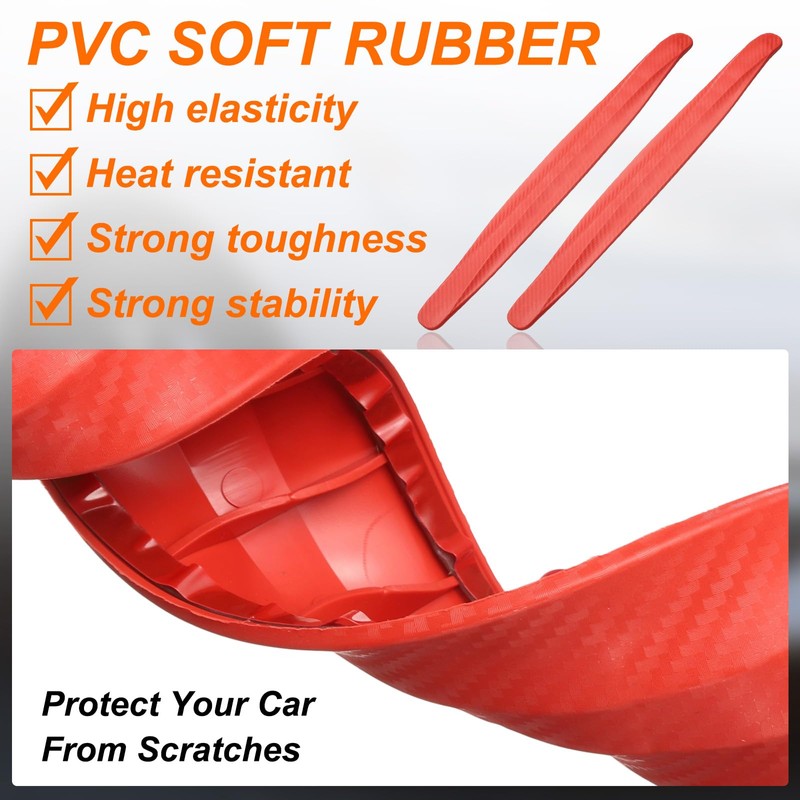 HARFINGTON 8pcs Car Bumper Guard Strip Anti-Collision Anti-Scratch Bumper Protector