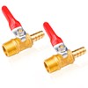 Tnuocke 2pcs Brass 3/8" NPT Male Thread x 3/8" Hose