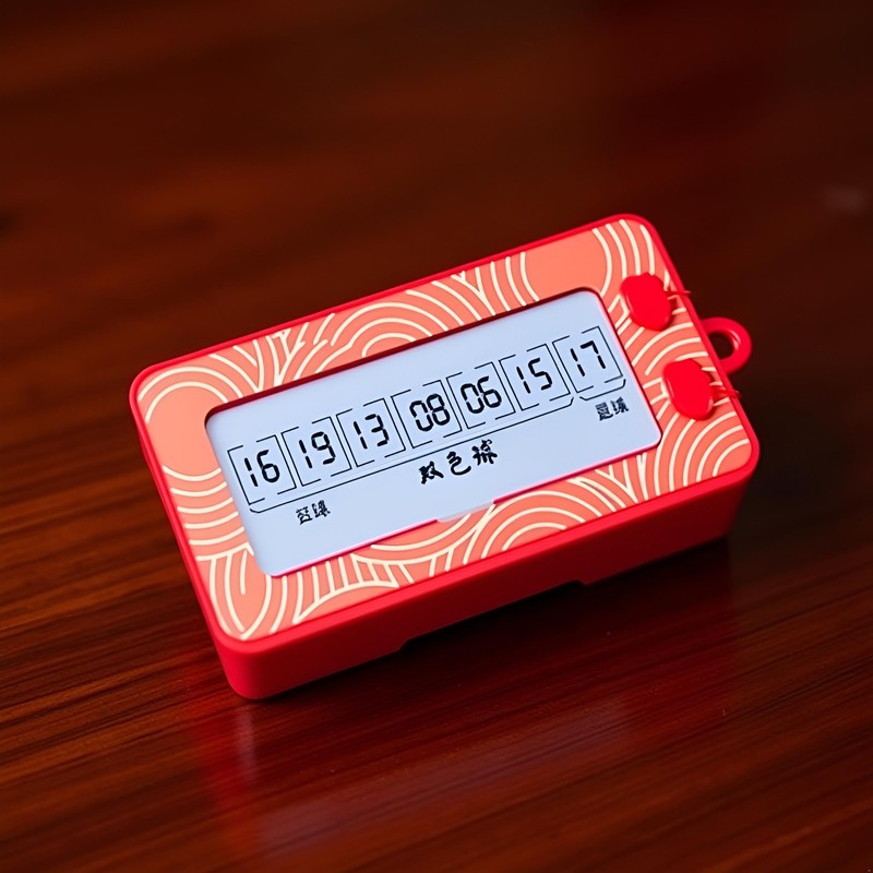 Calsgkspray Red Fortune Lottery Machine Electronic Number Selector Portable Random