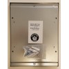BUILDINGSIGNS.COM Elevator Permit Frame 5X7 Inch Lockable Stainless Steel Frame
