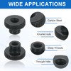 sourcing map 6Pcs Knurled Thumb Nuts, M8x16mm Carbon Steel Nut