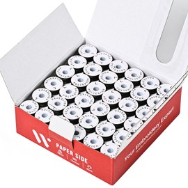 RICHWORD Prewound Bobbins, Black Cardboard Sided 144pcs Size L(SA155), 70D/2(60WT) Polyester Bobbin Thread for Embroidery and Sewing Machine, 134 Yards