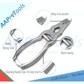 Toenail Clippers for Thick Ingrown Toenails - Heavy Duty Surgical Grade Stainless Steel Fingernails Clipper Cutter Trimmer Nail Cutters for Men Seniors Adults Podiatrist Chiropodist Tool with Case
