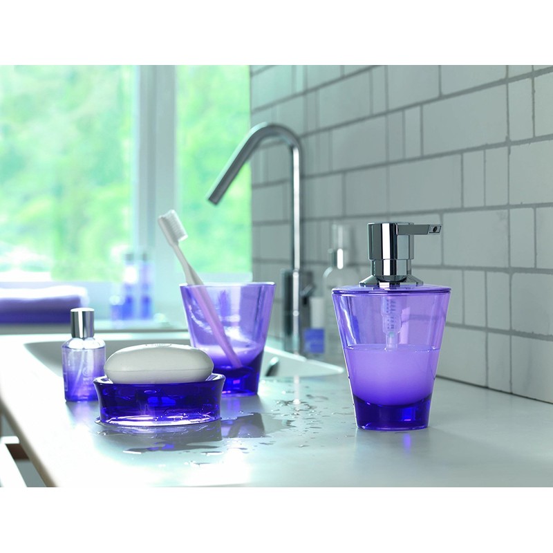 Spirella Max Light Clear Soap Dispenser Acrylic Transparent Height 14.5