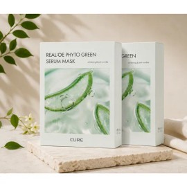 Kim Jeong-moon Aloe [Kim Jeong-moon Aloe] Phyto Green Serum Mask Pack 10 sheets, 2 packs of 10 / [김정문알로에] 피토그린 세럼 마스크팩 10매, 2개 10개입