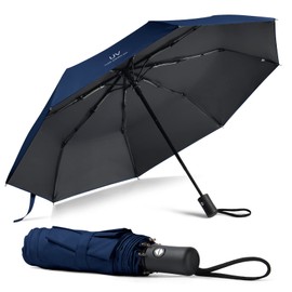 Vicloon Automatic Umbrella Windproof, Compact Travel Folding Umbrellas, UV Blocked Umbrella, Portable Umbrellas Compact Foldable Lightweight Design and High Wind Resistance