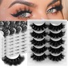FAIRYGATE Strip Lashes Eyelashes Fluffy Lashes 5 Pairs Lashes Faux