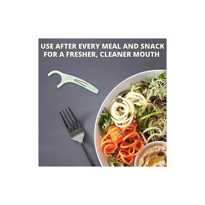 Plackers Micro Mint Dental Floss Picks with Travel Case 12