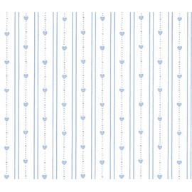 Dollhouse Miniature 3 Pack Wallpaper: Bearly Hearts, Lt Blue