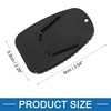 A ABSOPRO Motorcycle Kickstand Pad Side Stand Extension Pad Black