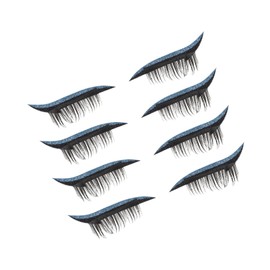 Baluue 4pairs Creative Eyelash Decals Decorative Stickers for Dance Makeup Comfortable and Easy to Apply Faux Lashes for Stage Performance and Special Occasions