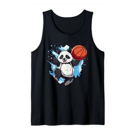 Panda Basketball Player Outfit Slam Dunk For Men Boys Tank Top