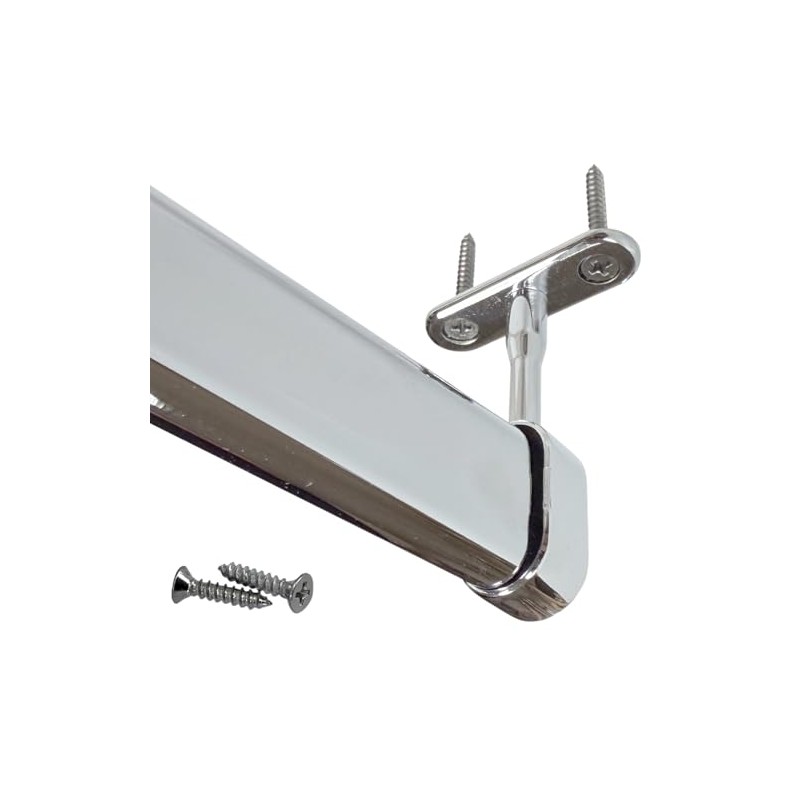 Oval Closet Rod End Hanger |15mm x 30mm | Polished