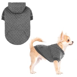 KOOLTAIL - Sudadera con capucha para perros con sombrero y bolsillo para perros pequeños, medianos y grandes, chamarra cálido y suave para clima frío, sudadera con capucha de algodón laminado con