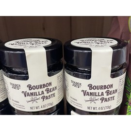 Trader Joe's 2 Bottles Trader Joe’s Bourbon Vanilla Bean Paste 4 oz Each Bottle