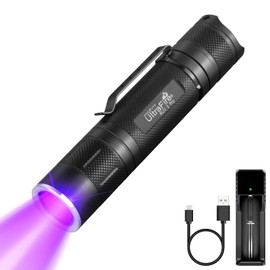 UltraFire UV Torch 395 nm LED Black Light, 10 W Ultraviolet Torch, 2 Modes UV Light for Curing Resins, Urine Stains of Pets, Fluorescent Agent, Leak Detector