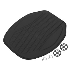 Partuto 1 Pc 48x56cm Universal Car Seat Cushion - for Car Travel Driving Seat Protection Pad Cover Anti-Slip - Faux Leather Black