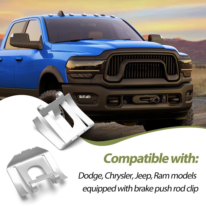2Pcs Brake Master Cylinder Push Rod Clip, Brake Booster Push