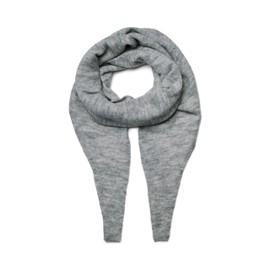 PIECES Pcjuliana Women's Triangle Scarf Noos BC Scarf, Light Grey Mix