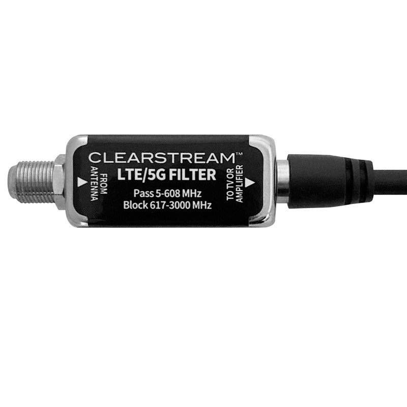 Antennas Direct ClearStream 5G LTE Filter for TV Antennas, Reduces