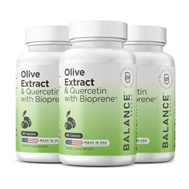 Balancebreens Olive Leaf Extract & Quercetin 400mg with Bioperine, 60 Capsules - Immunity Booster (Pack of 2)