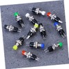 Hohopeti Set of 12 Mini Spst Momentary Latching Push Buttons