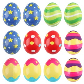 Hillylolly Easter Eggs Stress Ball Pack of 12 Anti-Stress Balls Adults Children Anti-Stress Ball Kneading Ball Crushing Ball for Children Adults Anti Stress Balls Easter Party Gifts Decoration