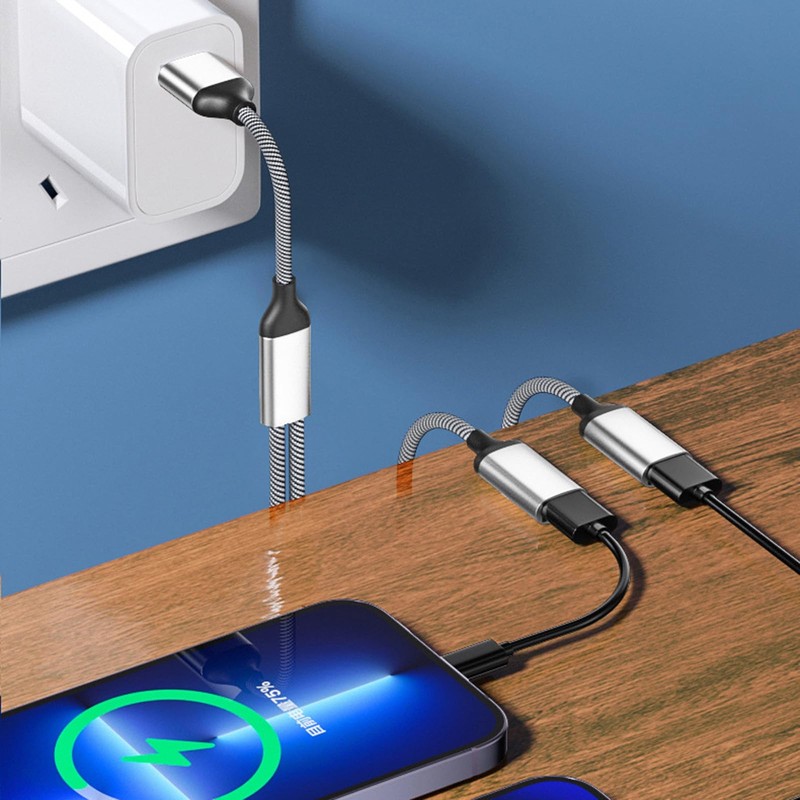 XUYUH USB C Male to Double USB C Female Splitter