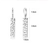 French Leverback Dangle Earrings for Women 14K Gold Silver Hammer