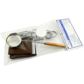 Prince August Hobby Casting Equipment Kit with ladle, clamps, support boards, release powder and instructions.
