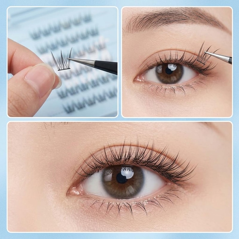 VBS self-adhesive eyelashes 10mm Beauty | Natural Lash Clusters for
