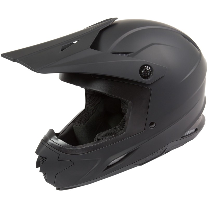 Raider Z7 Unisex-Adult Off-Road MX Helmet (Matte Black, X-Large)