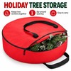 Large Christmas Tree Storage Bag 122x51x38cm – Foldable Black Oxford