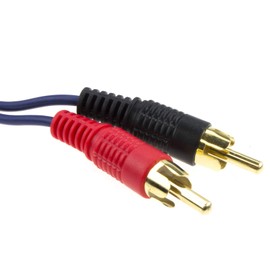 kenable 3.5mm Stereo Jack to 2 RCA Phono Plugs Audio Lead SHIELDED Cable GOLD 10m [10 metres]