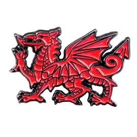 Metal Enamel Pin Badge Wales Red Dragon Welsh National Cymru
