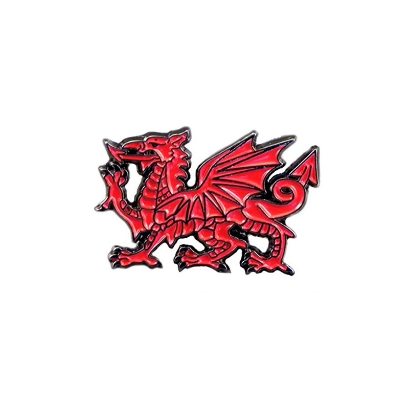 Metal Enamel Pin Badge Wales Red Dragon Welsh National Cymru