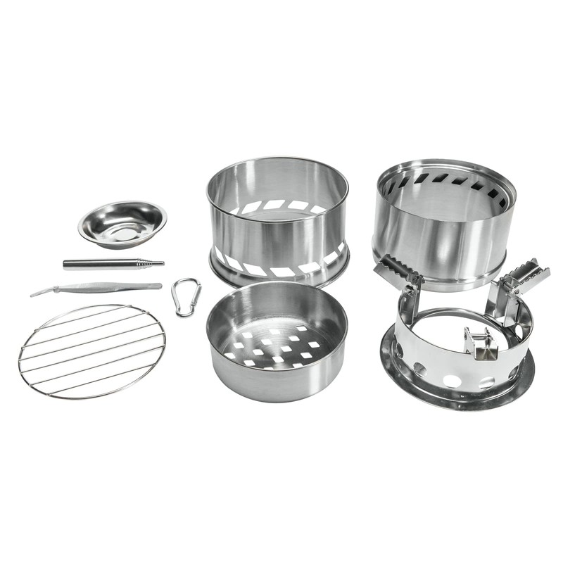 Grafner 2-in-1 Portable Camping Stove for Wood and Branches, Efficient