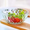 Le'raze Glass Diamond Design Bowl - Decorative Centerpiece for Kitchen