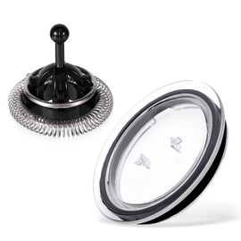 Milk Frother Lid for Nespresso Aeroccino 3, Frother Whisk Compatible with Nespresso Aeroccino 3/4/XL, Milk Frother Replacement Parts Frother Cover and Whisk for Nespresso Frother Machine