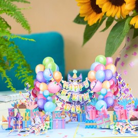 HEARTAGS Cat Birthday Pop Up Card Greeting Card