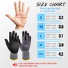 TOKISHI Work Gloves MicroFoam Nitrile Coated-12 Pairs,Endurance Seamless Knit Nylon&spandex,Dots