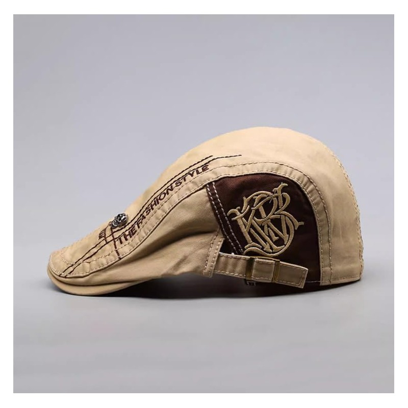 Men's Adjustable Hunting Hat, 100% Cotton, Lightweight, Compact, Simple, beige