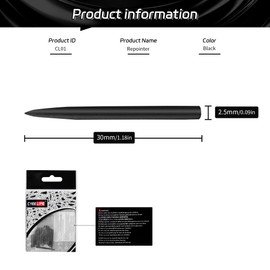 CyeeLife Replacement Steel Dart Points,Length 30mm,15 piece set,Dart accessories,Black